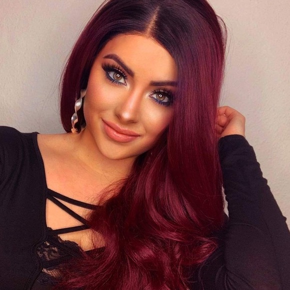 ✨KAYLA 22” OMBRÉ WINE BODY WAVY Wig✨ *NEW* main image 5